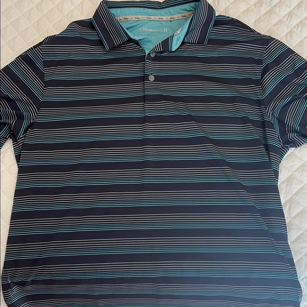 Navy Striped Men's Shirt